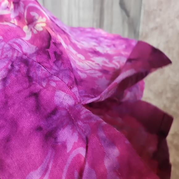 Soft Surrounding Pink Floral Tie Dye Big Island Shirt - Picture 8 of 10